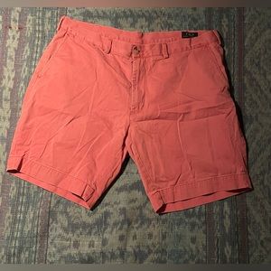 pink classic fit polo ralph lauren shorts